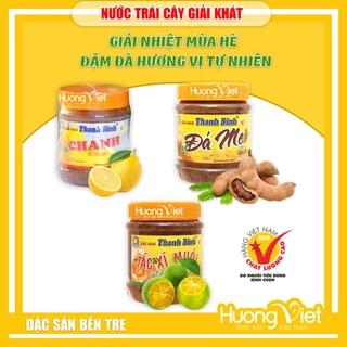 Nước trái cây giải khát mùa hè, đá me hạt dẻo, tắc xí muội, chanh xí muội Thanh Bình Bến Tre hộp 900g