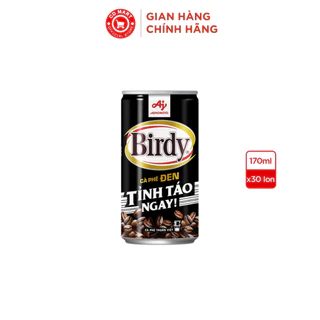 Thùng 30 Lon Cà Phê Birdy® Đen 170ml/Lon