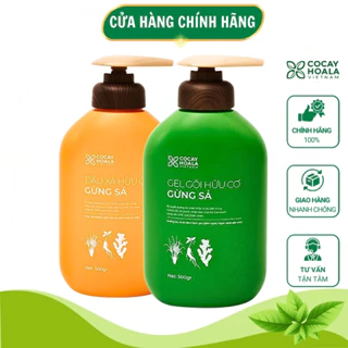 Dầu Gội Gừng Sả Cocayhoala Vietnam Cặp Dầu Gội XảThiên Nhiên Không Silicone Organic Kiềm Dầu Chống Bết Tóc Cho Da Dầu