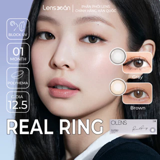 Kính áp tròng cận 1 ngày LENS XOẮN lens JENNIE BLACKPINK có viền tự nhiên OLENS REAL RING giá 1 đôi