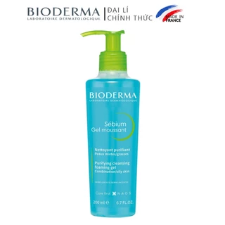 [ CHÍNH HÃNG ] Gel Rửa Mặt Bioderma Dành Cho Da Dầu & Hỗn Hợp Sébium Gel Moussant 200ml