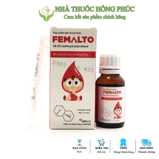 FEMALTO- Sắt hữu cơ nhỏ giọt (15ml)