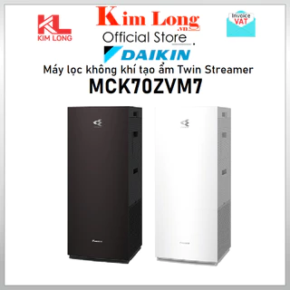 Máy lọc không khí tạo ẩm Daikin  MCK70ZVM7 Diện tích 48m2 Twin Streamer - Bảo hành 12 tháng chính hãng