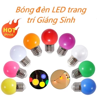 Trang trí giáng sinh Bóng đèn LED bóng bàn 220V bong bóng màu bóng đèn G45 3W