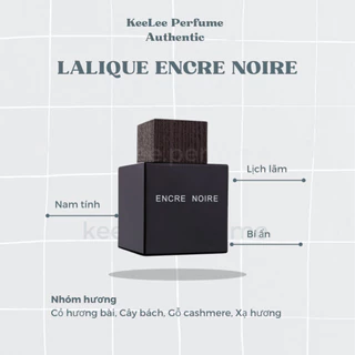 Nước hoa chiết Encre Noire 10ml - Nước hoa nam chính hãng - keelee perfume authentic
