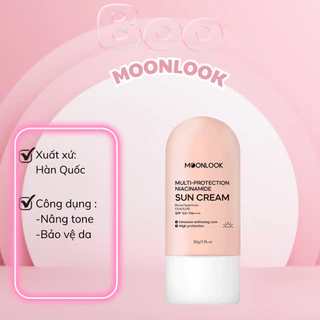 Kem Chống Nắng Phổ Rộng Hỗ Trợ Dưỡng Trắng Da Moonlook (Mẫu Mới) 50g