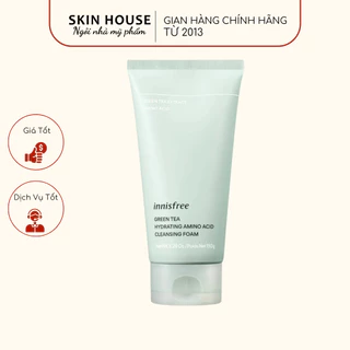 Sữa Rửa Mặt Innisfree Green Tea Foam Cleanser Làm Sạch Sâu & Ngăn Ngừa Mụn 150ml