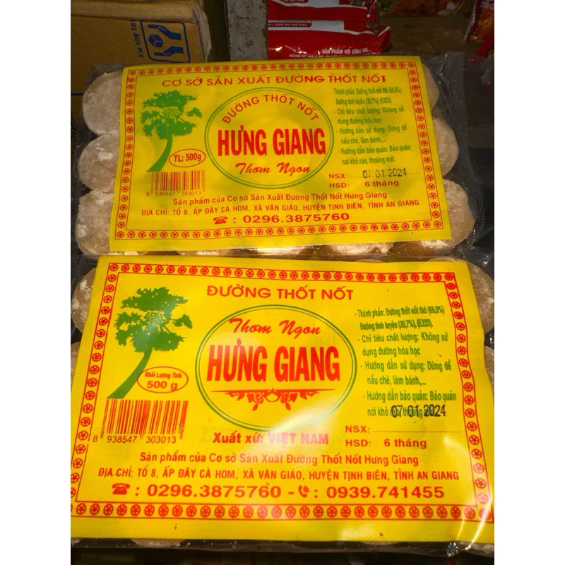 Đường thốt nốt Hưng Giang 500gram