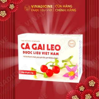 Giải Độc Gan, Bảo Vệ Gan, Tăng Cường Chức Năng Gan CÀ GAI LEO Dược Liệu Việt Nam Dạng Cốm Hộp 20 gói*3g