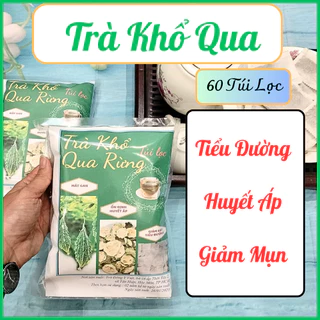 TRÀ KHỔ QUA RỪNG - 60 Túi Lọc, Thanh Nhiệt, Giảm Gút, Giảm Tiểu Đường, Trà Túi Lọc Tiện Lợi