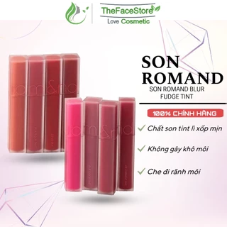 Son Romand kem mịn lì lâu trôi vỏ vuông Blur Fudge Tint Full màu Hàn Quốc 5g