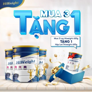 Mua 3 tặng 1, Sữa non tăng cân HiWeight dành cho người gầy, người lớn, trẻ trên 10 tuổi