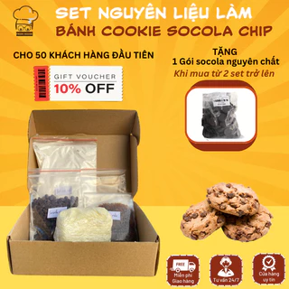 Set làm bánh quy cookie socola Nguyên liệu làm bánh cookie socola thơm ngon giòn rụm