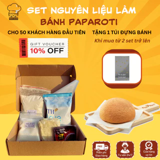 Set làm bánh paparoti nguyên liệu làm bánh paparoti vỏ giòn thơm ngon cafe/matcha