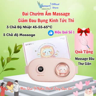 Đai chườm nóng mát xa bụng giảm đau bụng kinh nguyệt cho nữ với 3 mức độ nóng và 5 chế độ massage mới nhất