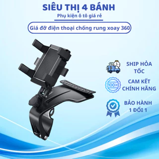 Kẹp Giá Đỡ Điện Thoại Trên Ô tô Xoay 360 Độ Chống Rung Dùng Được Cho Mọi Loại Điện Thoại