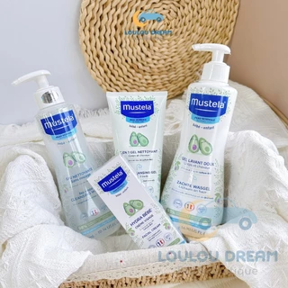 Bộ sản phẩm chăm sóc cơ thể Mustela cho da thường nước làm sạch - sữa tắm - kem dưỡng nhập khẩu chính hãng