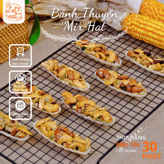 Bánh Thuyền Mix Hạt Dinh Dưỡng 500gr Let'eat Bánh ăn kiêng hỗ trợ giảm cân không đường thuần chay