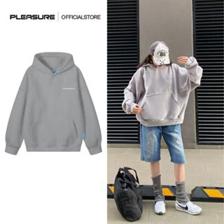 Áo hoodie PLEASURE form rộng mũ 2 lớp tay phồng chất nỉ bông 100%cotton premium PL05