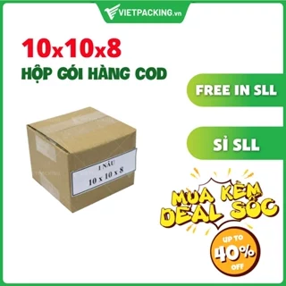 Hộp carton 10x10x8 đựng phụ kiện, mỹ phẩm, trang sức