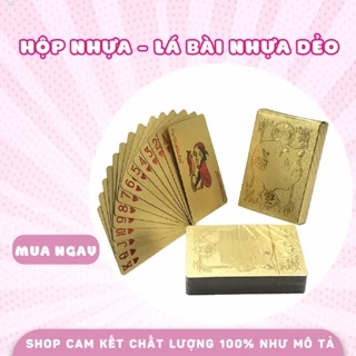 Bộ Bài Tây Chất Liệu Nhựa PVC ⭐ Hoa Văn Heo Vàng ⭐ Chống Thấm Nước ⭐