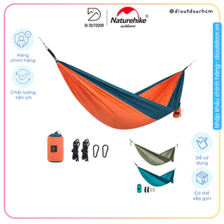 Võng Dã Ngoại Naturehike NH21DC011, Võng Đôi Cắm Trại Hai Người, Tải 200KG, Chống Lật, Nhanh Khô, Siêu Nhẹ