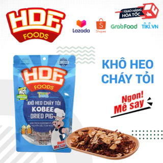 [Đồ ăn vặt Cao Cấp] Khô heo cháy tỏi KOBEE siêu ngon 50g - Khô gà Cooky