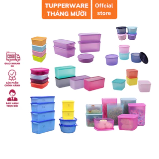 Hộp trữ mát lẻ size Tupperware nắp màu ngẫu nhiên (01 hộp) nhựa nguyên sinh