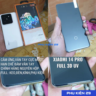 [Xiaomi Mi 14 Pro/ Ultra ] Dán kính cường lực UV FULL màn FULL keo Glass Pro+ 9H