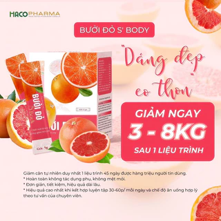 Bưởi Đỏ S'Body Giảm Cân Cấp Tốc , Giảm Mỡ Bụng Thon Gọn Đùi Hiệu Quả