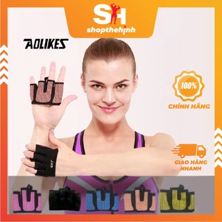 Xỏ Ngón Aolikes (1 Cặp) - Bao Tay Quấn Tập Gym, Chơi Thể Thao, Ko Bị Chai Tay Nữ, Dạng Nửa Bàn, Xỏ Ngón