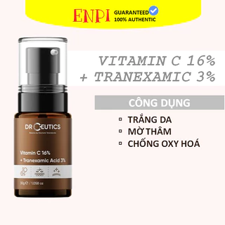 DrCeutics Vitamin C 16% + Tranexamic Acid 3% sáng da mờ thâm sạm