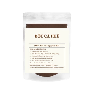 Bột cà phê nguyên chất 100%  Đắp mặt và body - Bột cafe mộc Giúp tẩy da chết, Dưỡng trắng da MOE SHOP