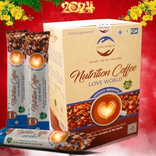 Cà Phê Giảm Cân Chính Hãng Love World Cafe Giảm Cân Siêu Tốc Giảm Mỡ Bụng Cafe Dinh Dưỡng Cà Phê Collagen Giảm Mỡ Đùi