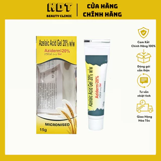 Gel Ngừa Mụn Và Thâm Azelaic Acid Gel 20% Aziderm 20% 15g