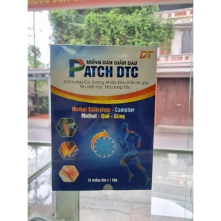 Miếng Dán Giảm Đau PATCH DTC Hộp 10 Miếng Dán Siêu Nóng Giảm Đau Cơ , Xương , Đau Mỏi Vai Gáy ...