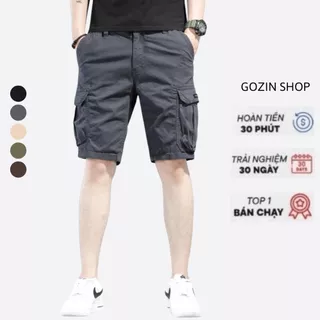 Quần Short Nam Kaki GOZIN SHOP Chất liệu Kaki co giãn Cao Cấp Dáng Hàn Quốc -JA02