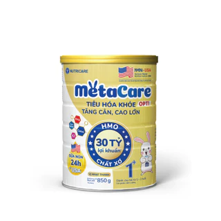 Sữa bột MetaCare Opti Vàng 1+ lon 850g Chính hãng (Mẫu mới)