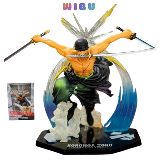 Mô hình One Piece Zoro figure F.zero có 2 đầu hàng cao cấp đế có chữ tên nhân vật Zoro cao 18cm có hiệu ứng đặc biệt