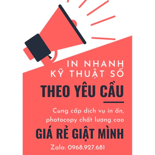 In tài liệu theo yêu cầu - In đen trắng