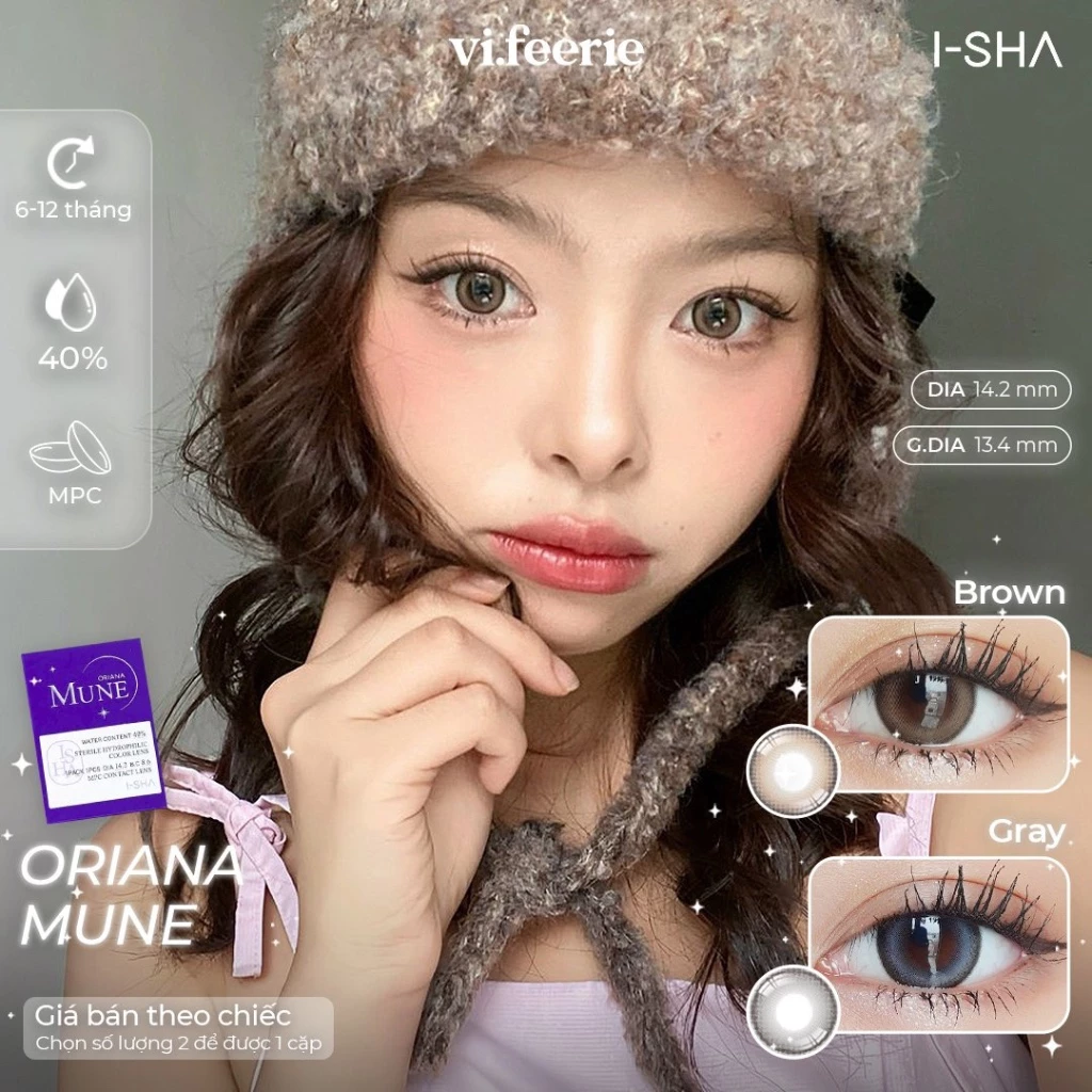 Kính áp tròng - lens tone lạnh Oriana Mune I-Sha Lens- VF Lens