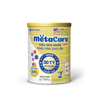Sữa MetaCare Opti vàng 2+ 850g Chính hãng (Mẫu mới) NUTRICARE