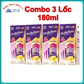 [Date 12.2024] Combo 3 Lốc Pediasure Pha Sẵn 110ml/180ml hương vani ít ngọt