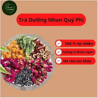 Trà dưỡng nhan Quý phi 6 vị Camifarm (Gồm: Táo đỏ,Nụ hồng, Long nhãn, Hoa Hồng, Cỏ ngọt/đường phèn, Hắc Kỷ Tử)