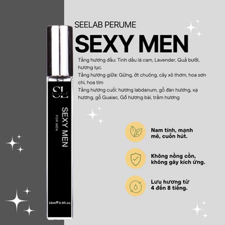 Nước hoa nam dạng xịt Sexy Men 10ml - Sang trọng, Quyến rũ - Seelab