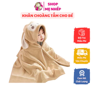 Khăn choàng tắm cho bé sơ sinh - Áo choàng tắm cho bé sơ sinh cao cấp, mềm mại, êm và mịn (khăn tắm cho bé sơ sinh)