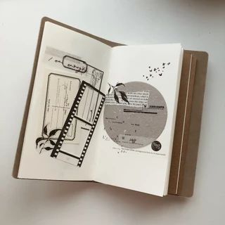 Băng keo sticker chiết JR trang trí junk journal phong cách vintage cổ điển