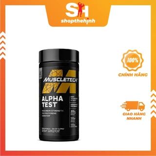 Muscletech Alpha Test (120 Viên) - Hỗ Trợ Tăng Testosterone Nam, Tăng Tổng Hợp Protein và Tăng Ham Muốn