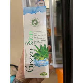 Sữa rửa mặt green skin giúp làm sạch da, sáng da, sạch bã nhờn