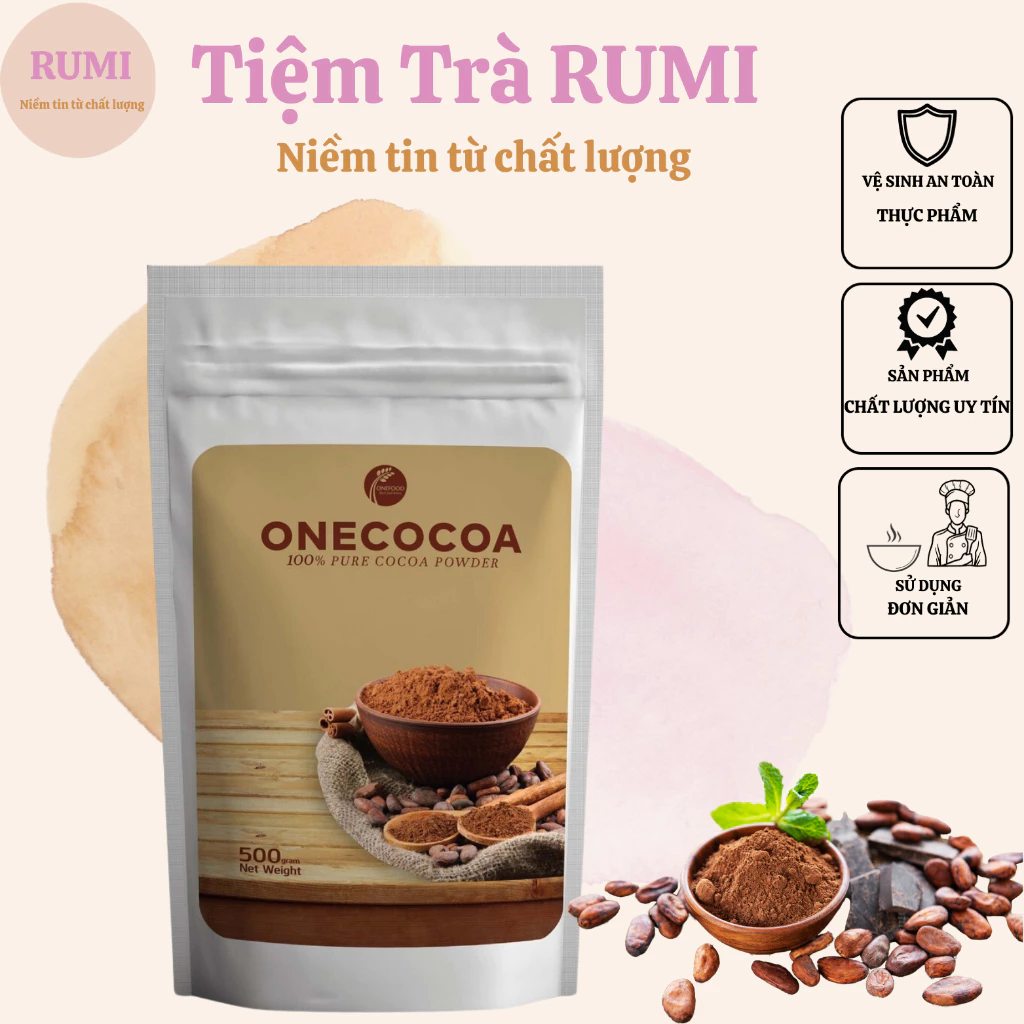 Bột ca cao (cacao) nguyên chất hãng ONE / MASTER gói 500g